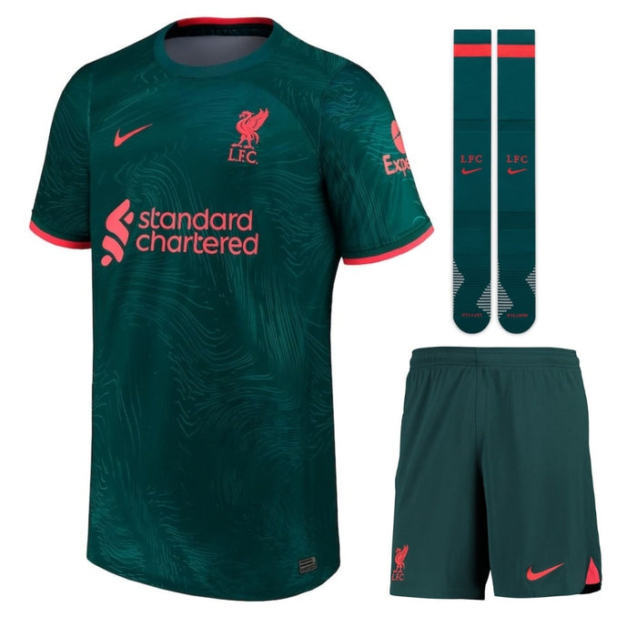 Liverpool Third Kindertrikot 2023 Grün