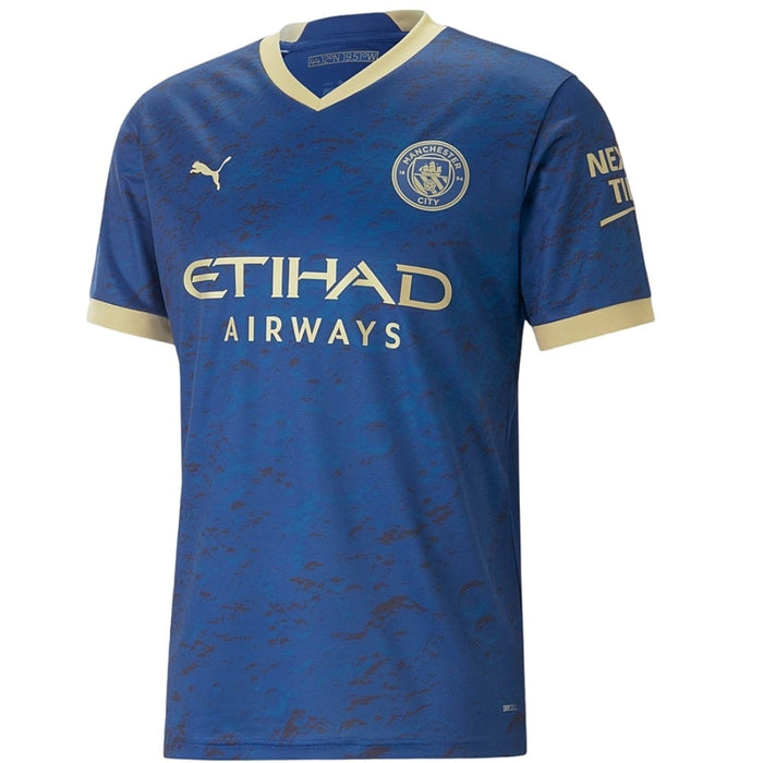 Manchester City Viertes Herrentrikot 2023 Blau