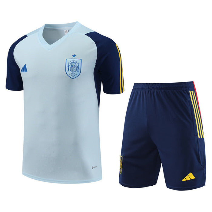 Spanien Trainingstrikot Hellblau Herren 2023-2024