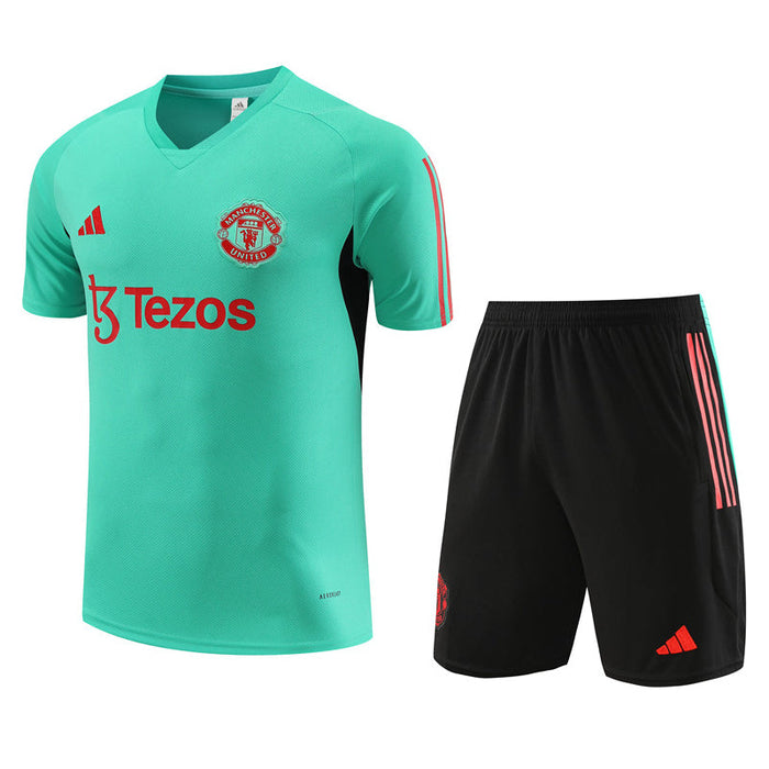 Grünes Trainingstrikot von Manchester United für Herren 2023–2024
