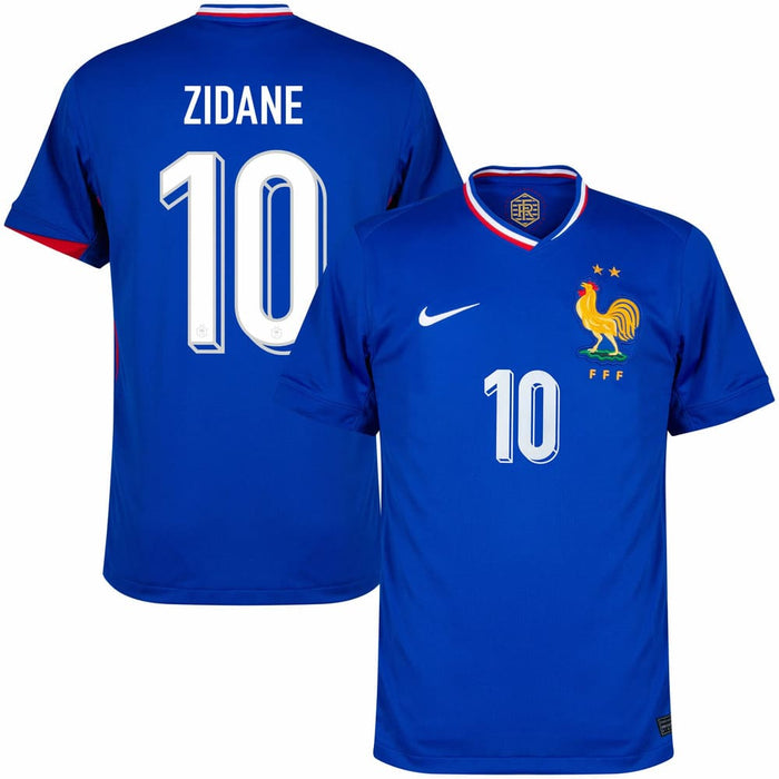 Zidane France Home Team Trikot 2024 2025 Herren