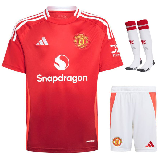 Manchester United Home Kids Kit Jersey 2024 2025
