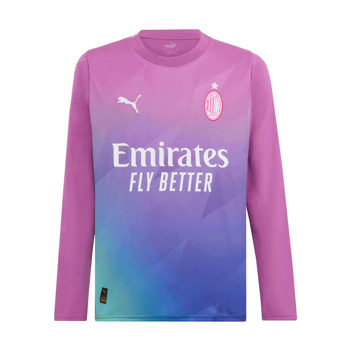 AC Milan Langarm-Ausweichtrikot in Rosa für Herren 2023 2024