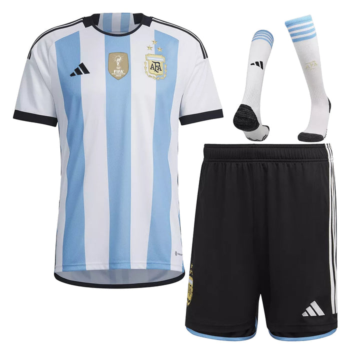 Argentinien 3-Sterne-Kindertrikot 2023
