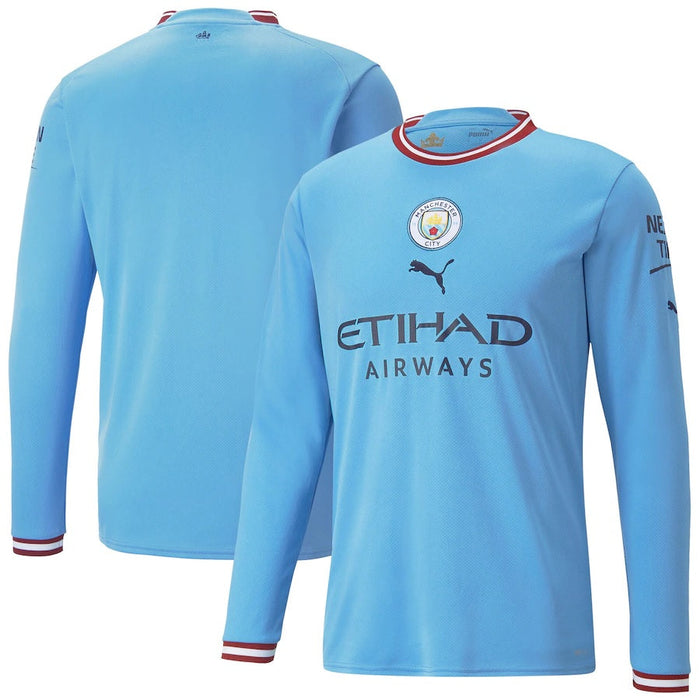 Manchester City Blaues Langarmtrikot für Herren 2023 