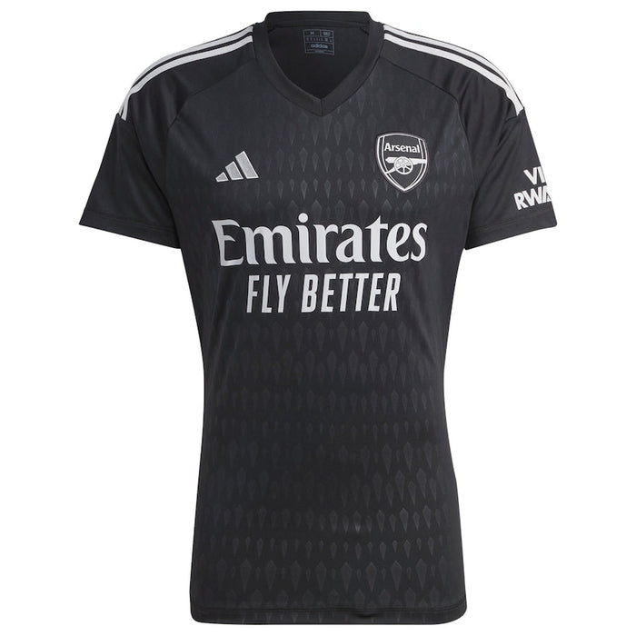 Arsenal Torwarttrikot Schwarz Herren 2024 Langarm 
