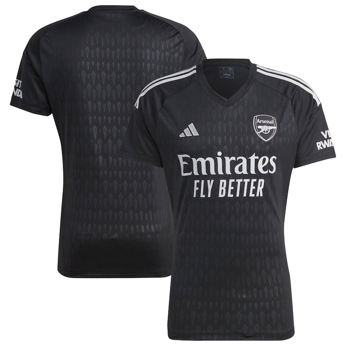 Arsenal Torwarttrikot Schwarz Herren 2024 Langarm 