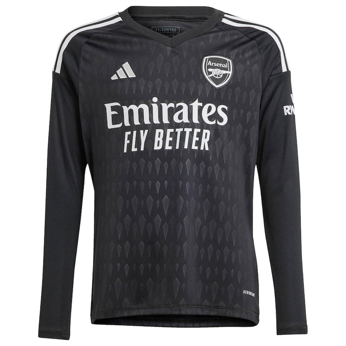 Arsenal Torwarttrikot Schwarz Herren 2024 Langarm 