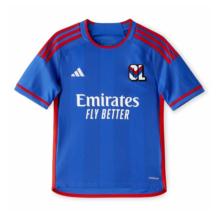 Lyon OL 2024 Kinder-Auswärtstrikot