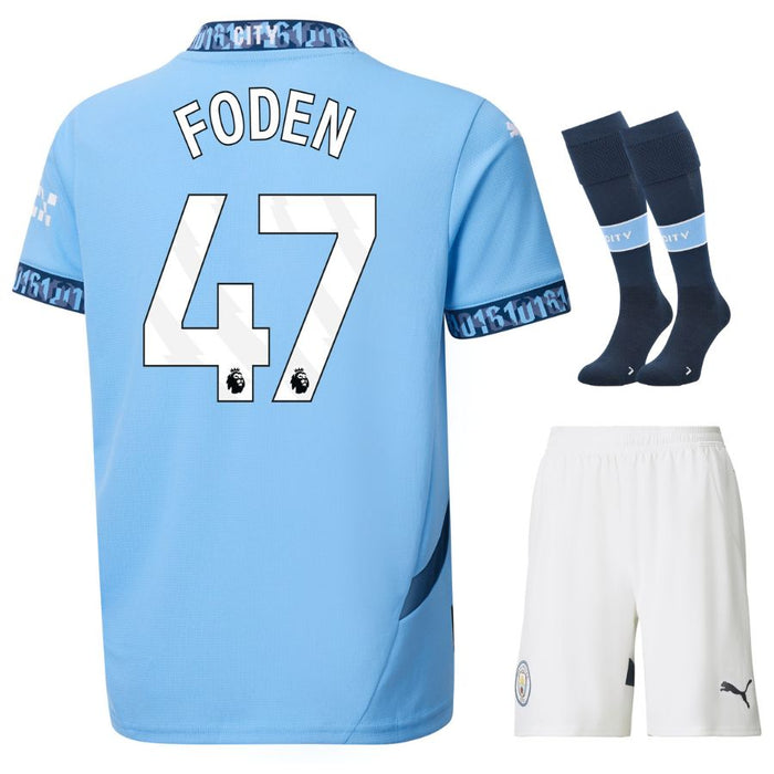 Manchester City Heimtrikot 2024 2025 für Kinder 