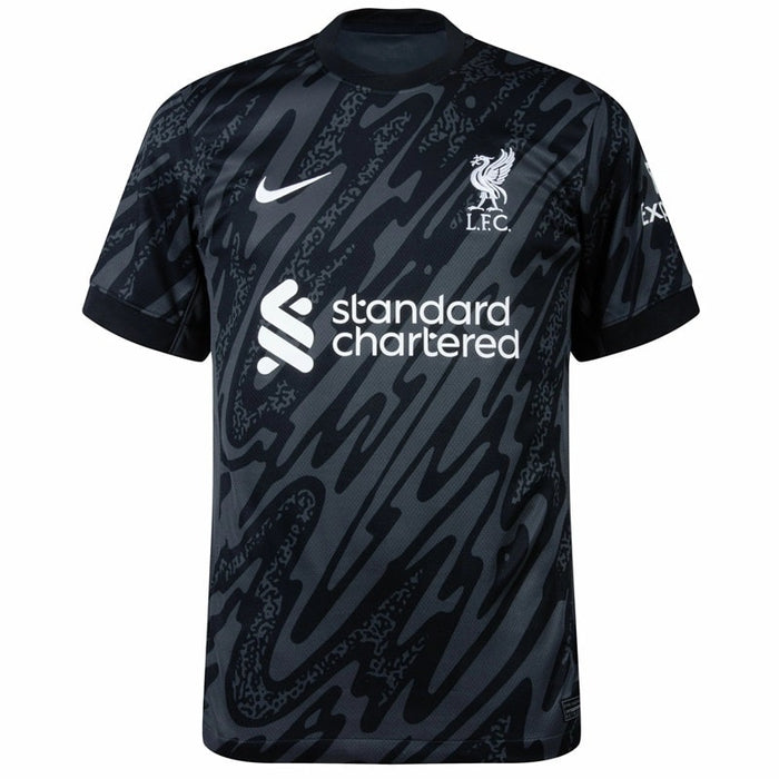 Liverpool A.Becker Heim-Torwarttrikot für Herren 2024–2025, Schwarz 